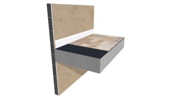 Acoustilay Tilemat laid on a concrete floor